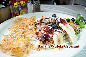 La Prada restaurant Banna Nutela Crossant