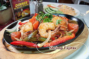 La Prada Restaurant Shrimp Fajitas