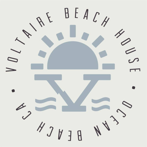 Voltair Beach House Logo a New American restaurant in Ocean Beach CA